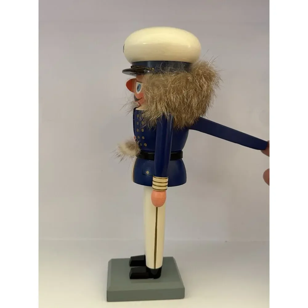 Vintage GDR Erzgebirge Sailor Nutcracker Sea Captain Expertic East Germany Wood